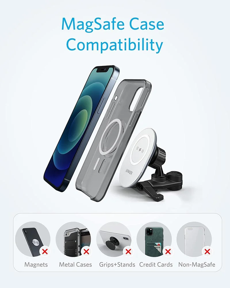 Anker PowerWave Magnetic Charging Car Mount - Image 3
